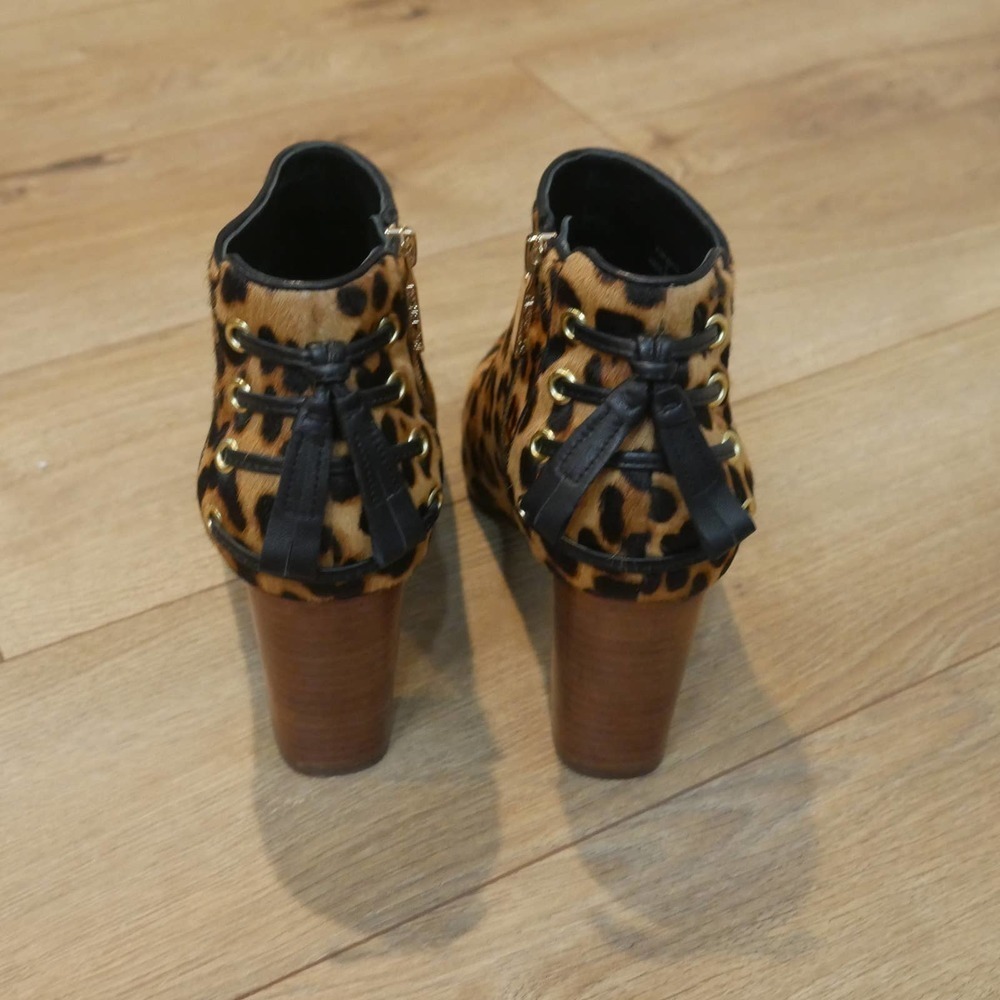 RACHEL Zoe Trixie Leopard Booties Size 8 - Picture 7 of 10